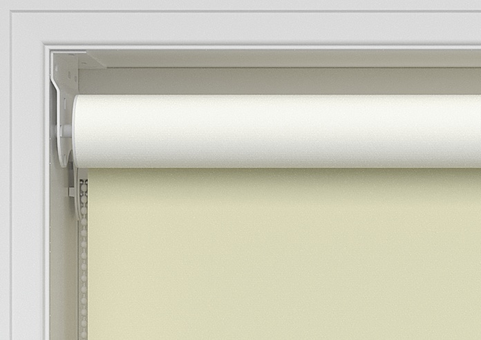 Rimini (Blackout), Sand & Optima Linen - Double Roller Blind - Image 9